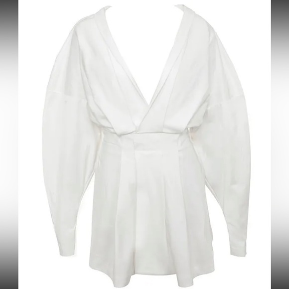 HOUSE OF CB 'Amber' White Oversized Shirt Dress NWOT - Picture 13 of 17